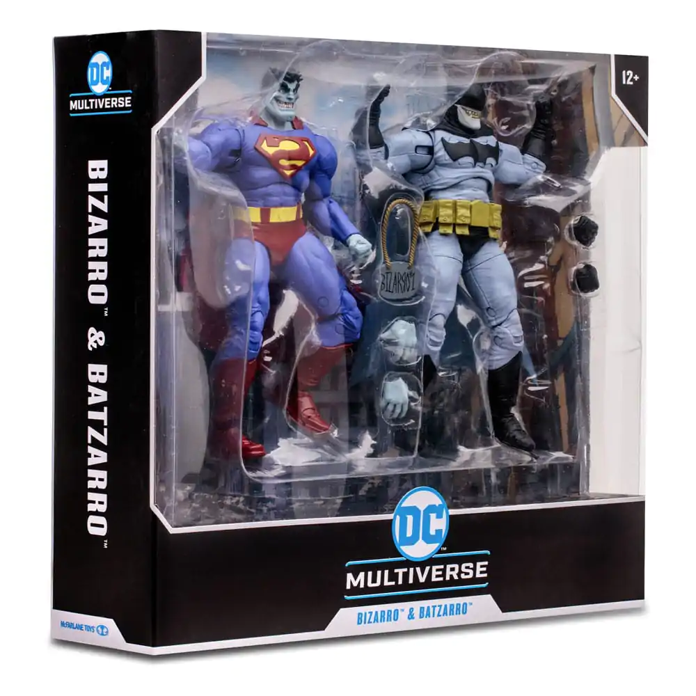 DC Multiverse Bizarro & Batzarro 2 db-os akciófigura csomag 18 cm termékfotó