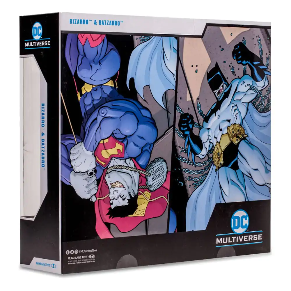 DC Multiverse Bizarro & Batzarro 2 db-os akciófigura csomag 18 cm termékfotó