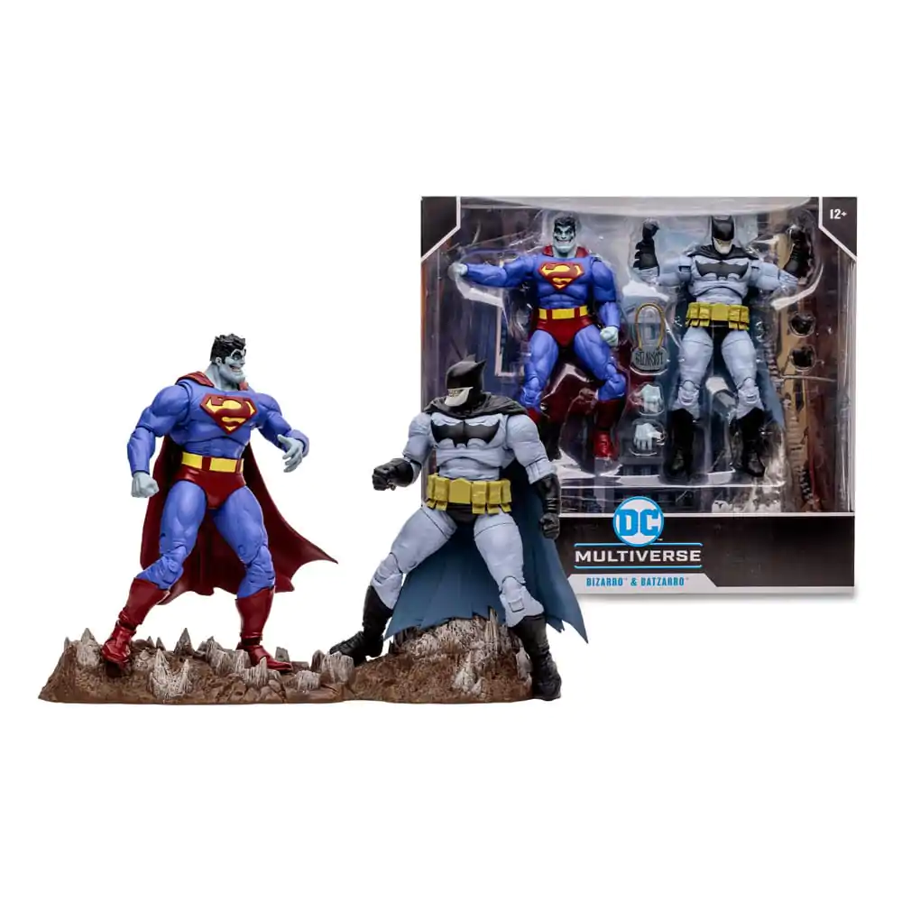 DC Multiverse Bizarro & Batzarro 2 db-os akciófigura csomag 18 cm termékfotó