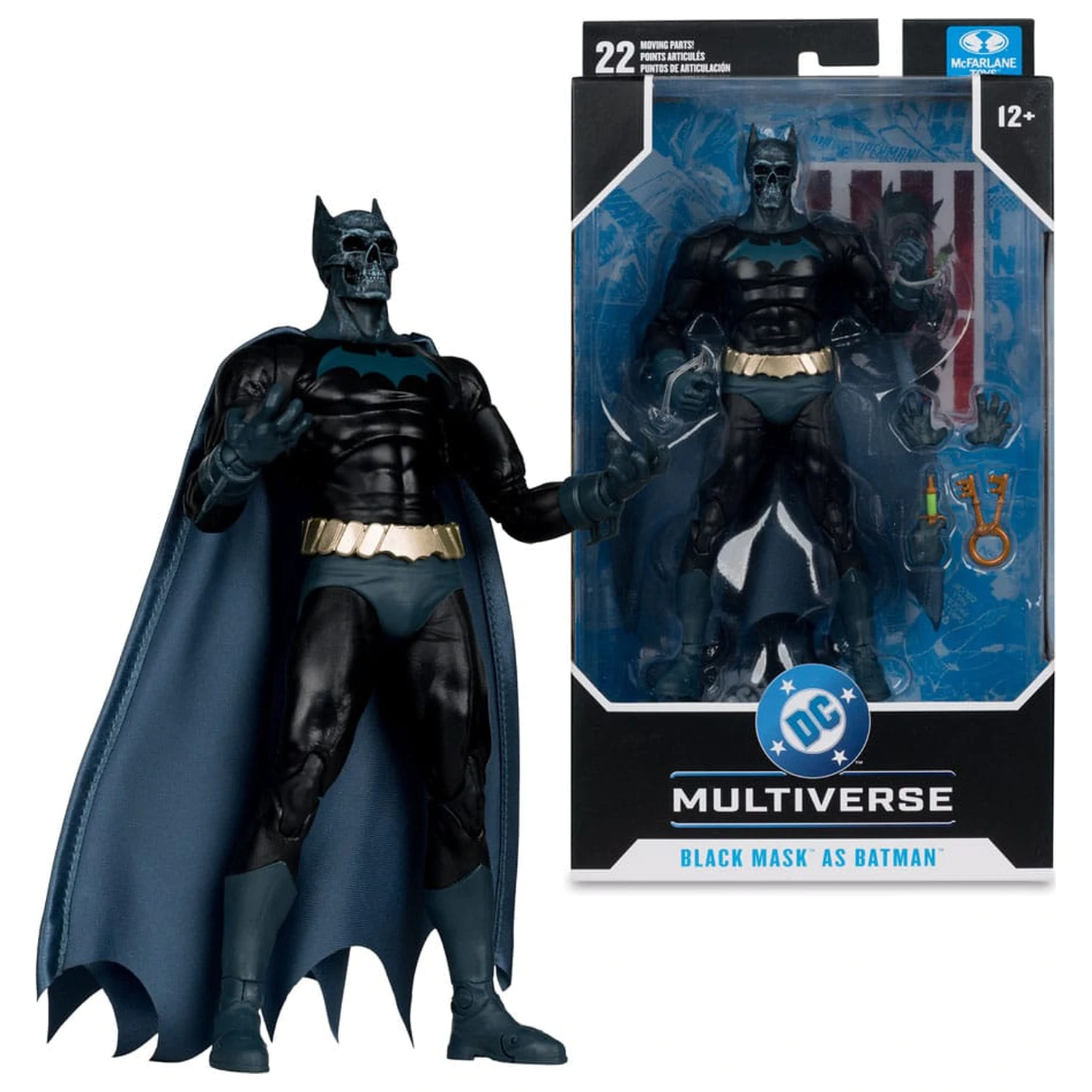 DC Multiverse Black Mask as Batman (Beneath the Mask) akciófigura 18 cm termékfotó
