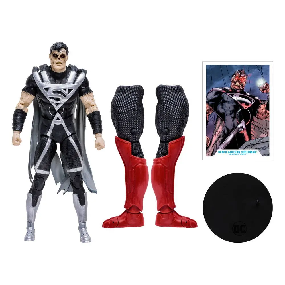 DC Multiverse Build A Black Lantern Superman (Blackest Night) akciófigura 18 cm termékfotó