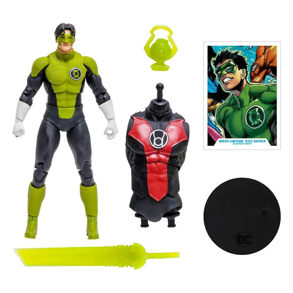 DC Multiverse Build A Kyle Rayner (Blackest Night) akciófigura 18 cm termékfotó