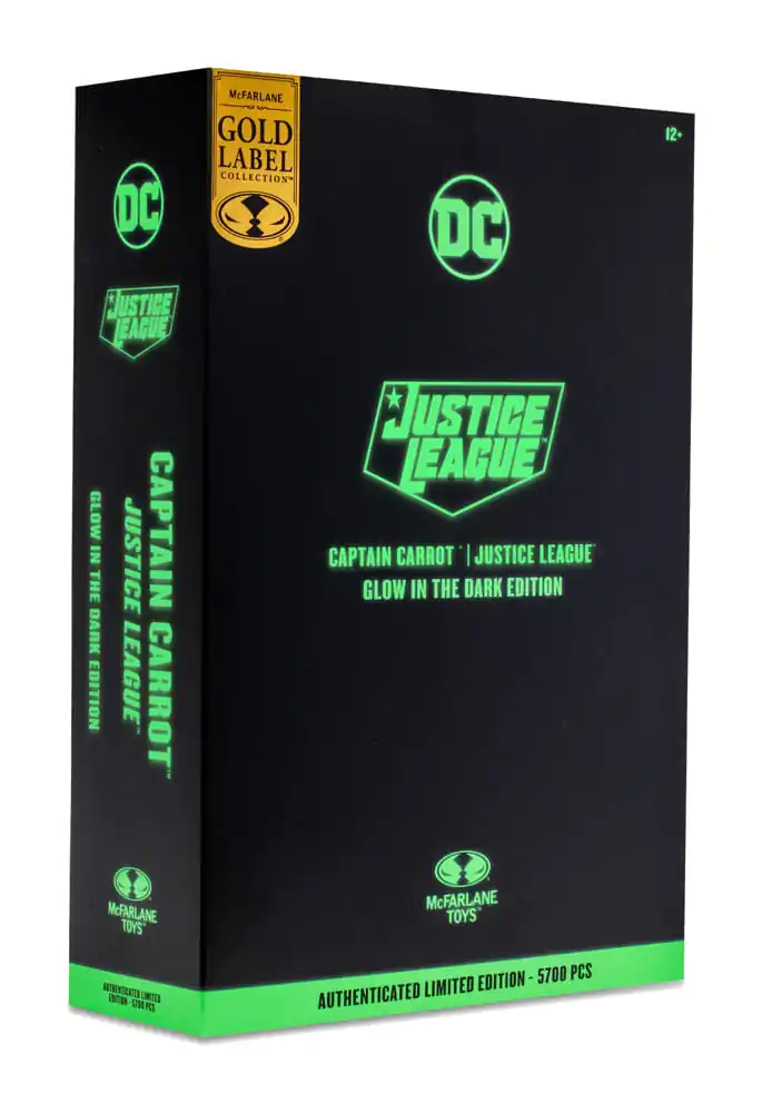 DC Multiverse Captain Carrot (Justice League Incarnate) Glow In The Dark Edition (Gold Label) akciófigura 18 cm termékfotó