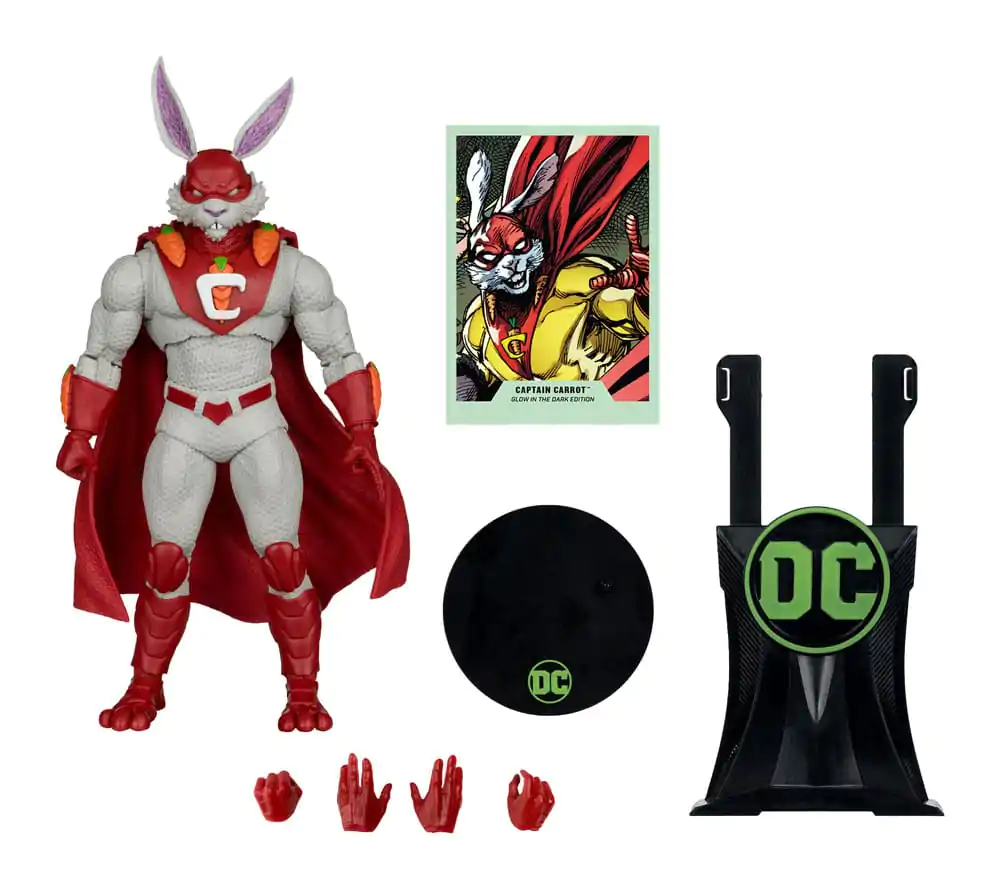 DC Multiverse Captain Carrot (Justice League Incarnate) Glow In The Dark Edition (Gold Label) akciófigura 18 cm termékfotó