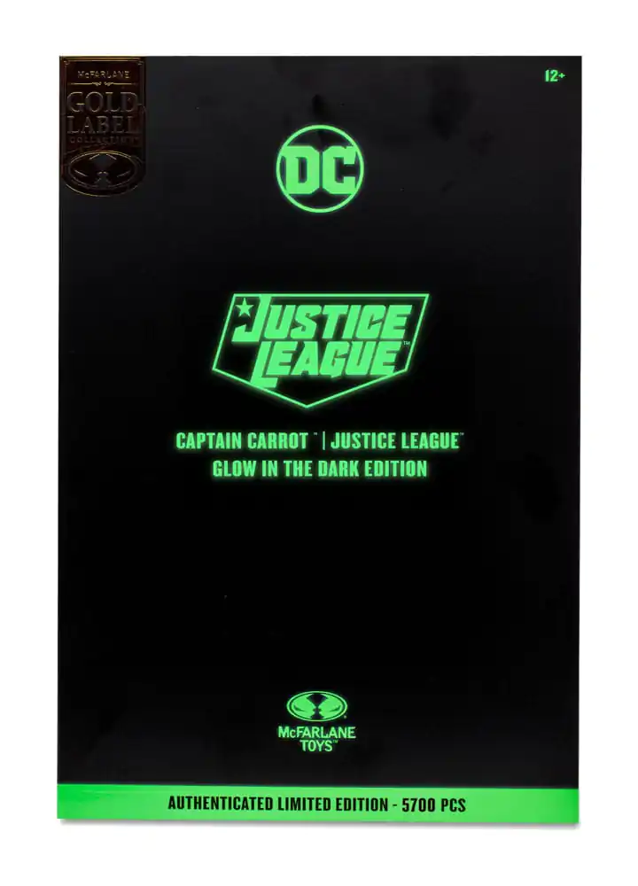 DC Multiverse Captain Carrot (Justice League Incarnate) Glow In The Dark Edition (Gold Label) akciófigura 18 cm termékfotó