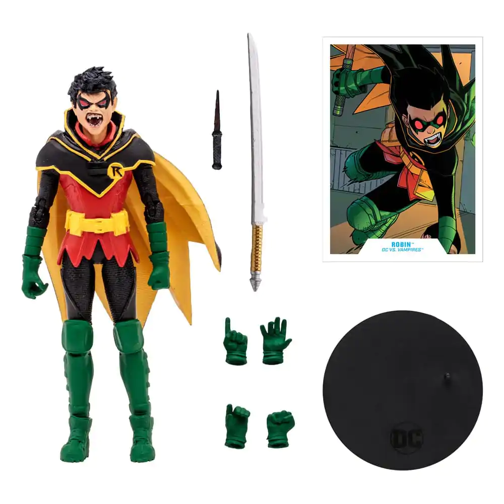 DC Multiverse Damian Wayne Robin (DC vs. Vampires) (Gold Label) akciófigura 18 cm termékfotó