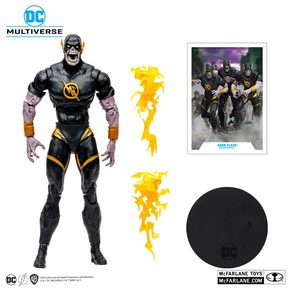 DC Multiverse Dark Flash Speed Metal (Gold Label) akciófigura 18 cm termékfotó