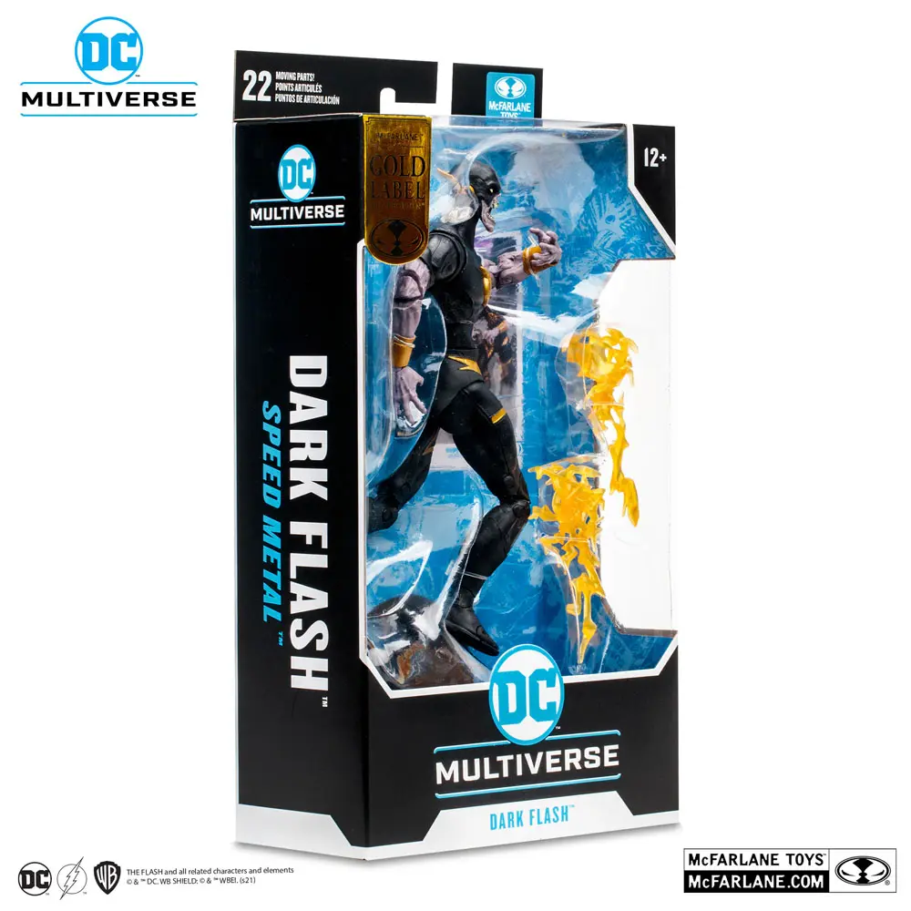 DC Multiverse Dark Flash Speed Metal (Gold Label) akciófigura 18 cm termékfotó