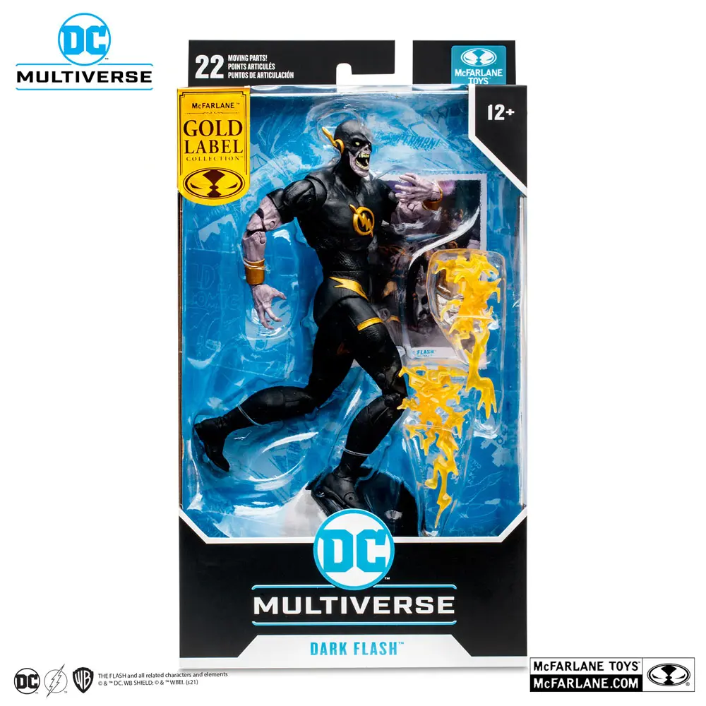 DC Multiverse Dark Flash Speed Metal (Gold Label) akciófigura 18 cm termékfotó