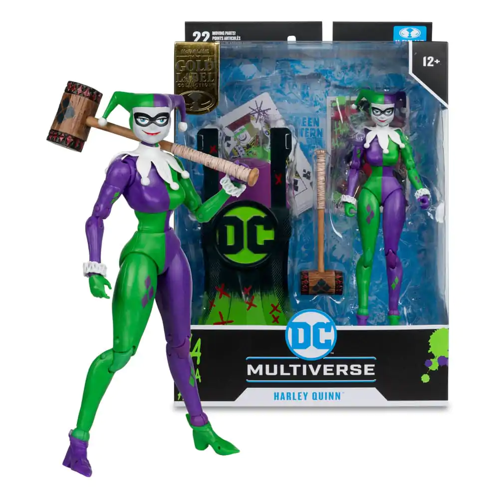 DC Multiverse Action Figure Harley Quinn (DC Classic) Jokerized (Gold Label) 18 cm termékfotó