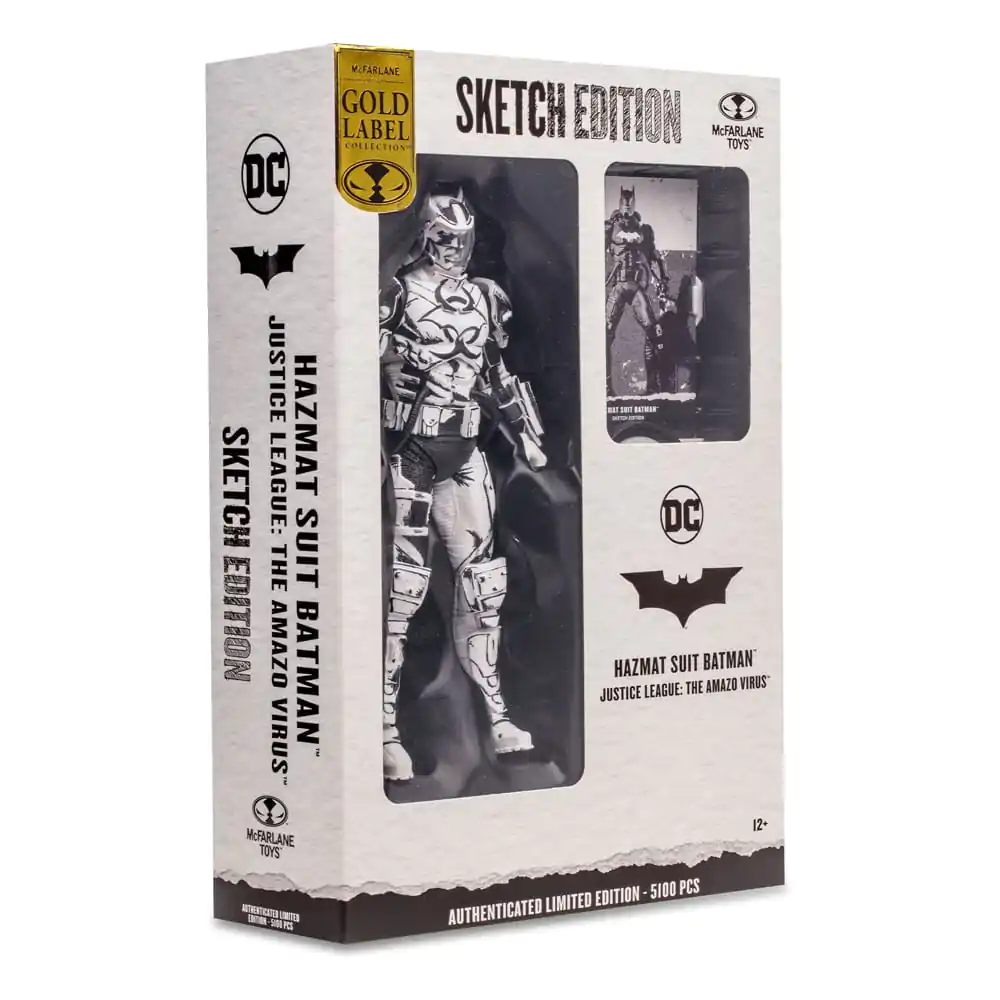 DC Multiverse Hazmat Suit Batman (Line Art) (Gold Label) akciófigura 18 cm termékfotó