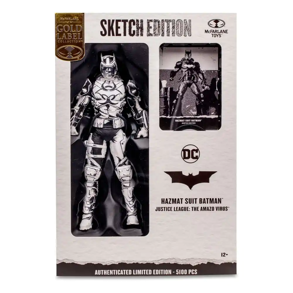 DC Multiverse Hazmat Suit Batman (Line Art) (Gold Label) akciófigura 18 cm termékfotó