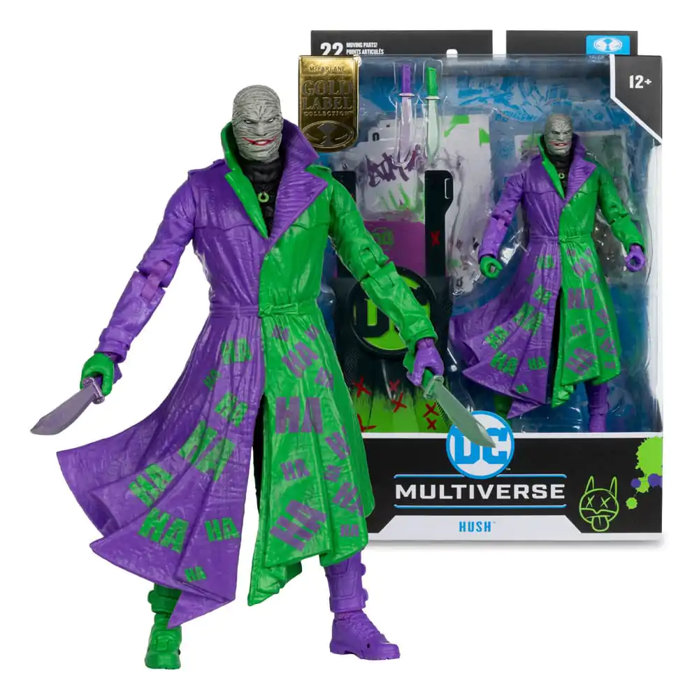 DC Multiverse Hush (Batman: Hush) Jokerized (Gold Label) akciófigura 18 cm termékfotó