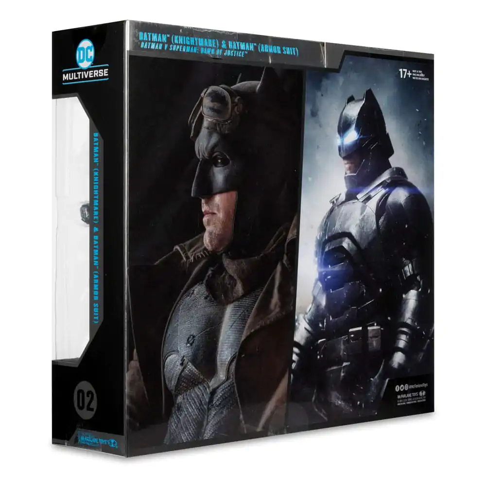 DC Multiverse McFarlane Collector Edition #02 Batman (Knightmare) &amp; Batman (Armor Suit) (BvS: DoJ) (Gold Label) 2 db-os akciófigura csomag 18 cm termékfotó