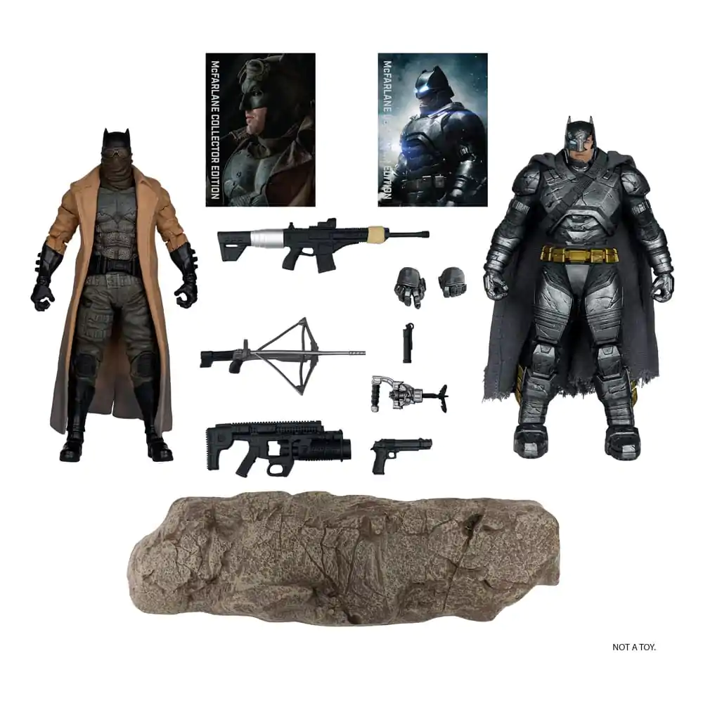 DC Multiverse McFarlane Collector Edition #02 Batman (Knightmare) &amp; Batman (Armor Suit) (BvS: DoJ) (Gold Label) 2 db-os akciófigura csomag 18 cm termékfotó