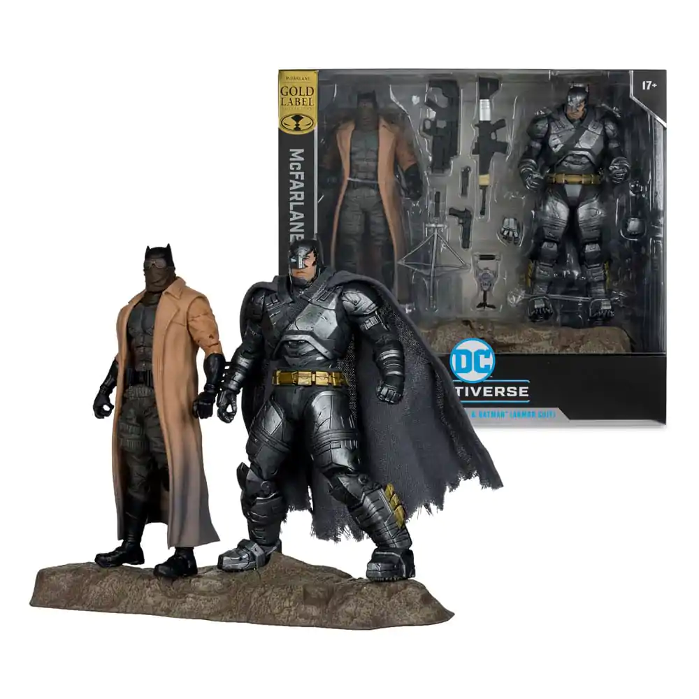 DC Multiverse McFarlane Collector Edition #02 Batman (Knightmare) &amp; Batman (Armor Suit) (BvS: DoJ) (Gold Label) 2 db-os akciófigura csomag 18 cm termékfotó