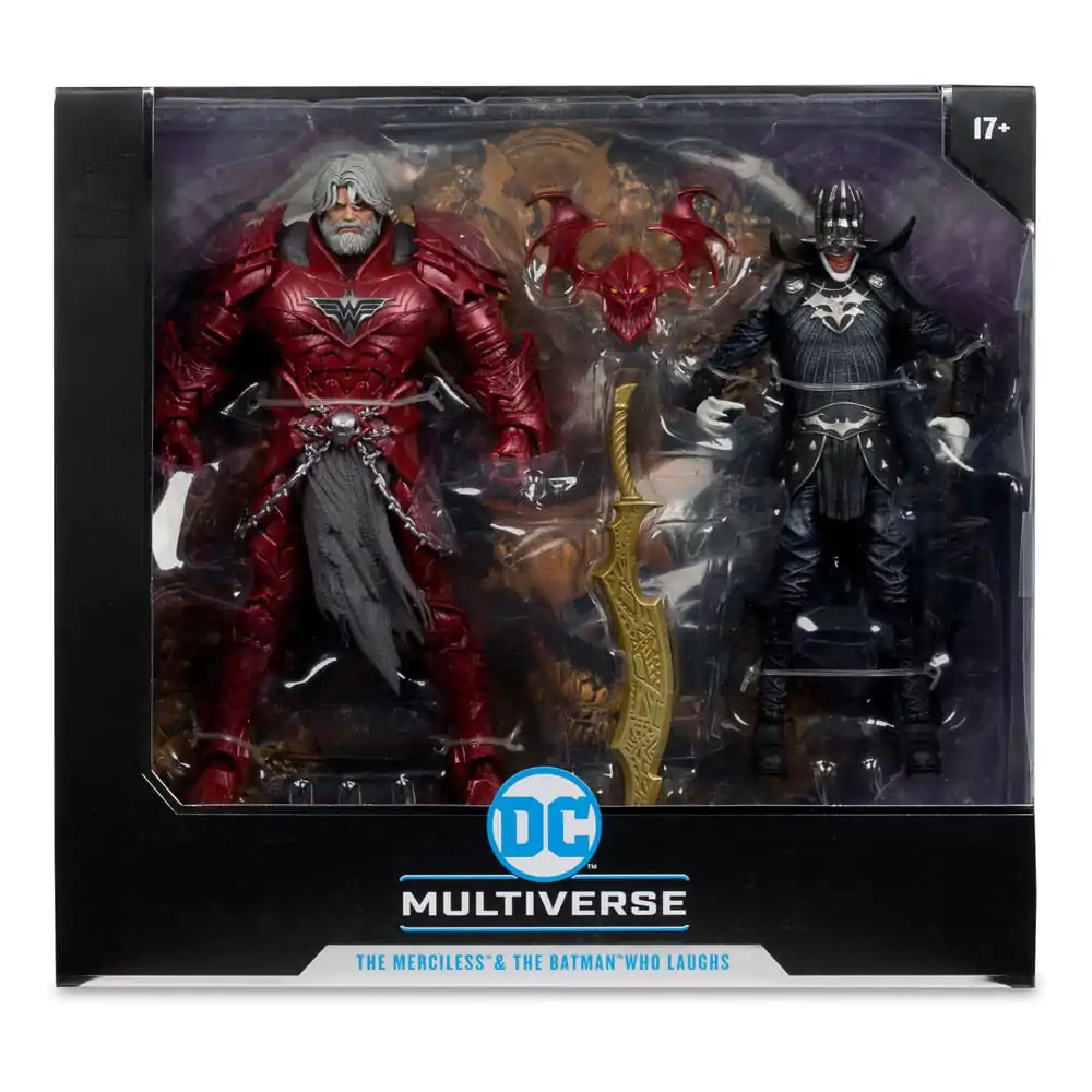 DC Multiverse McFarlane Collector Edition #04 Batman who laughs (Knight Armor) & Merciless (Dark Multiverse) 2 db-os akciófigura csomag 18 cm termékfotó