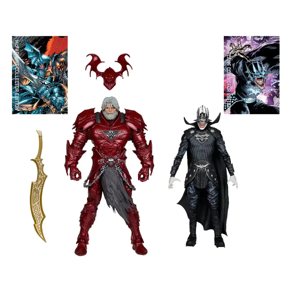 DC Multiverse McFarlane Collector Edition #04 Batman who laughs (Knight Armor) & Merciless (Dark Multiverse) 2 db-os akciófigura csomag 18 cm termékfotó