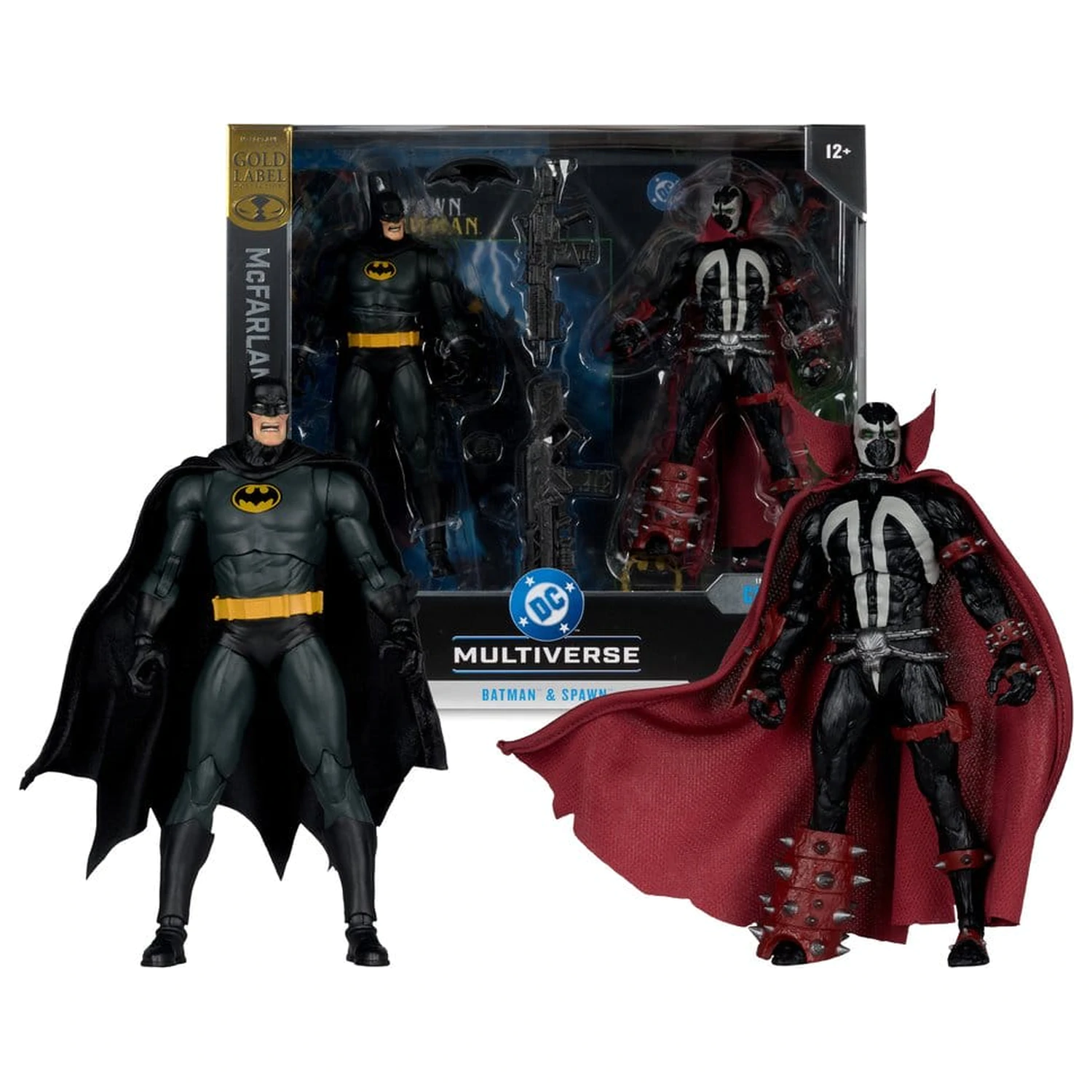 DC Multiverse McFarlane Collector Edition Batman & Spawn (Gold Label) 2 db-os akciófigura csomag 18 cm termékfotó