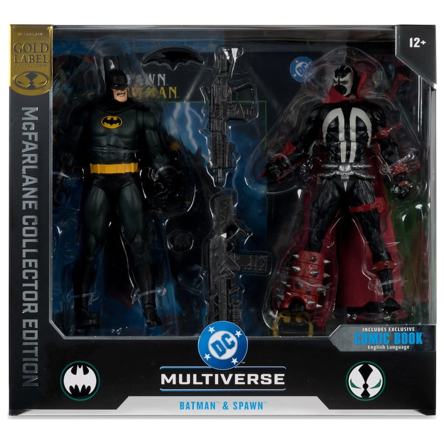 DC Multiverse McFarlane Collector Edition Batman & Spawn (Gold Label) 2 db-os akciófigura csomag 18 cm termékfotó