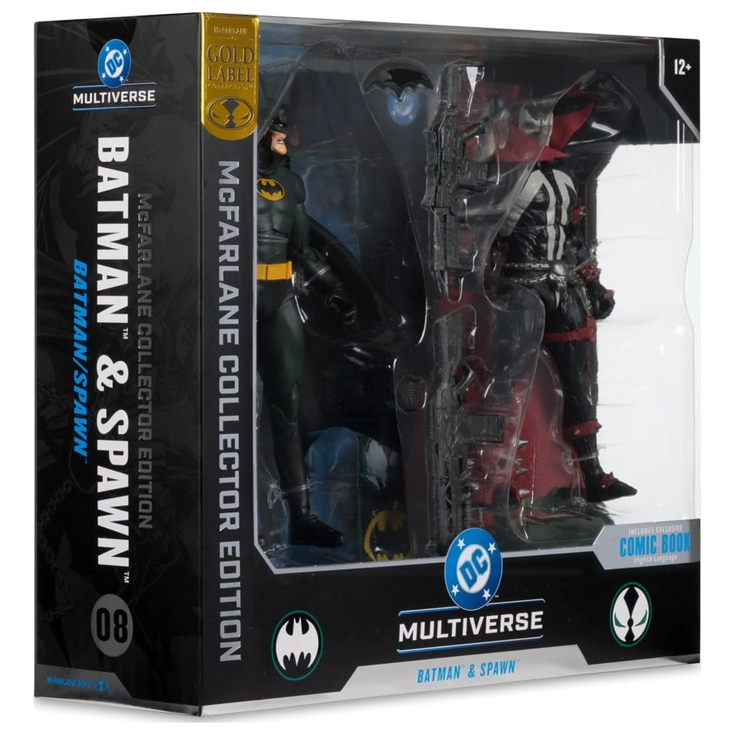 DC Multiverse McFarlane Collector Edition Batman & Spawn (Gold Label) 2 db-os akciófigura csomag 18 cm termékfotó
