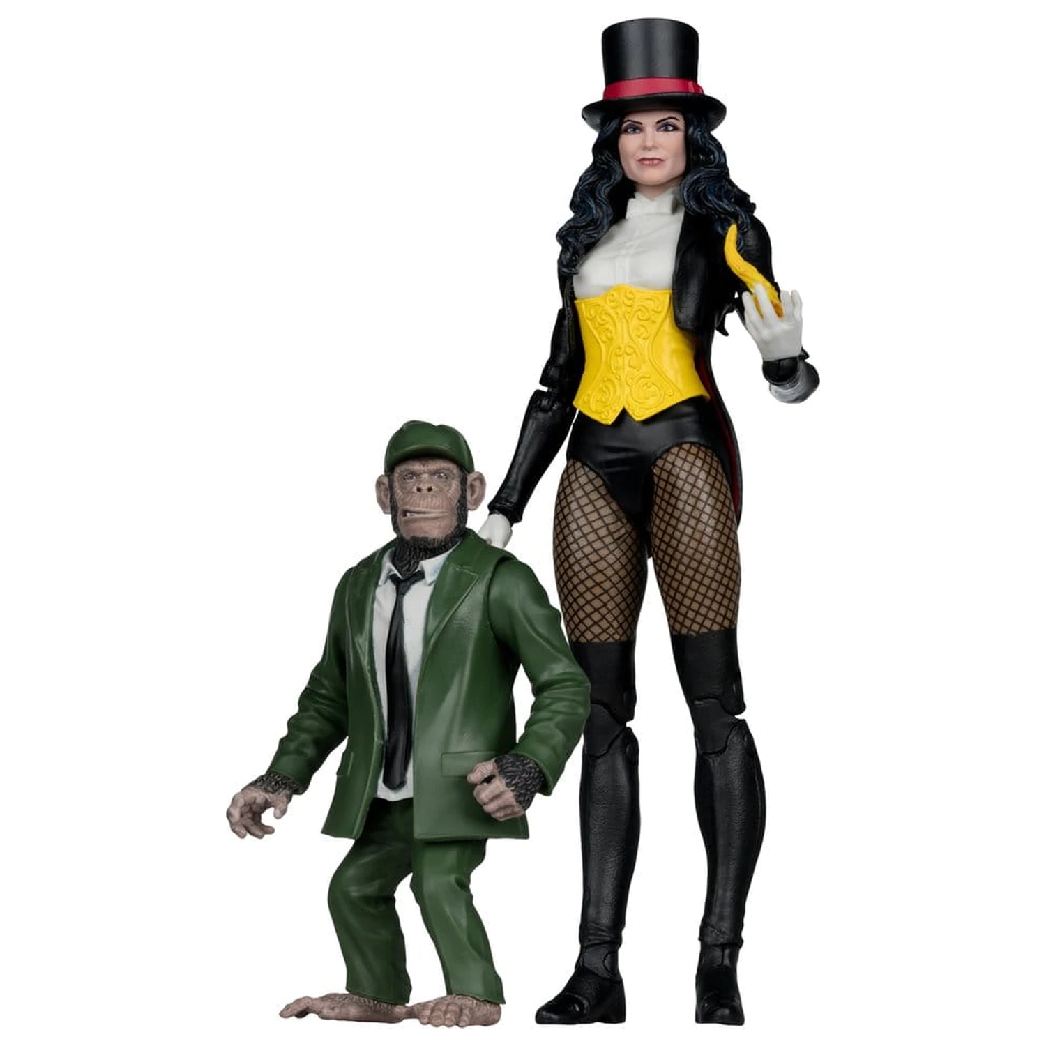 DC Multiverse McFarlane Zatanna with Detective Chimp Collector Edition #53 akciófigura 18 cm termékfotó