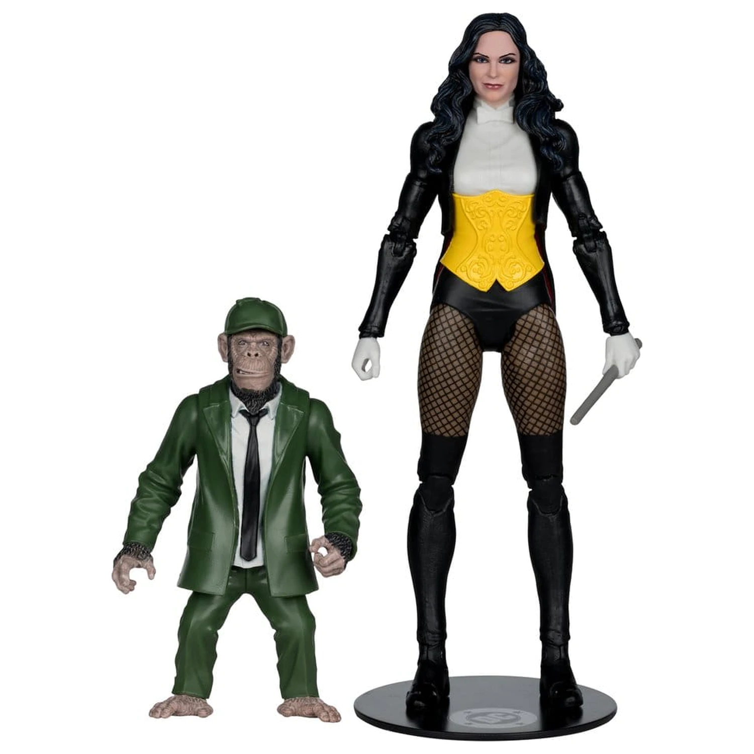 DC Multiverse McFarlane Zatanna with Detective Chimp Collector Edition #53 akciófigura 18 cm termékfotó