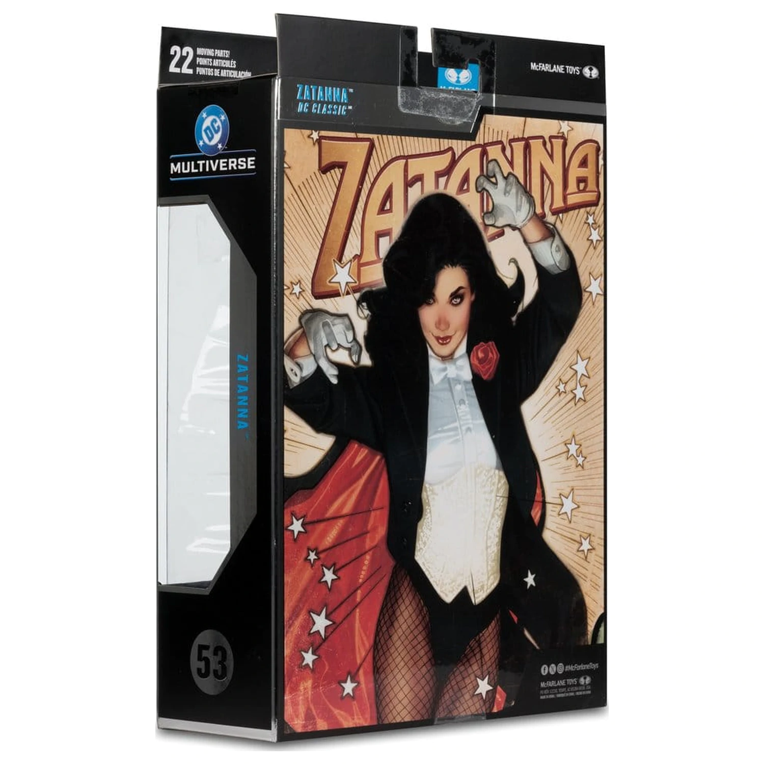 DC Multiverse McFarlane Zatanna with Detective Chimp Collector Edition #53 akciófigura 18 cm termékfotó
