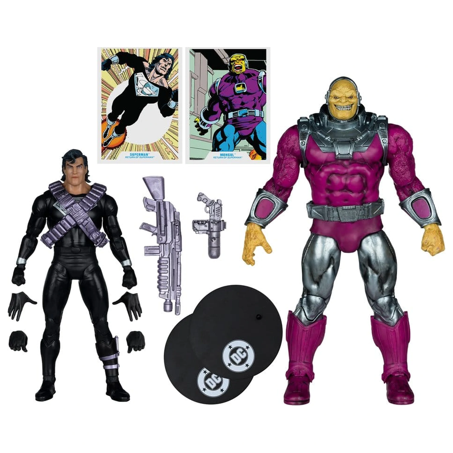 DC Multiverse Megafig 2 db-os akciófigura csomag Mongul vs Superman (Return of Superman) termékfotó