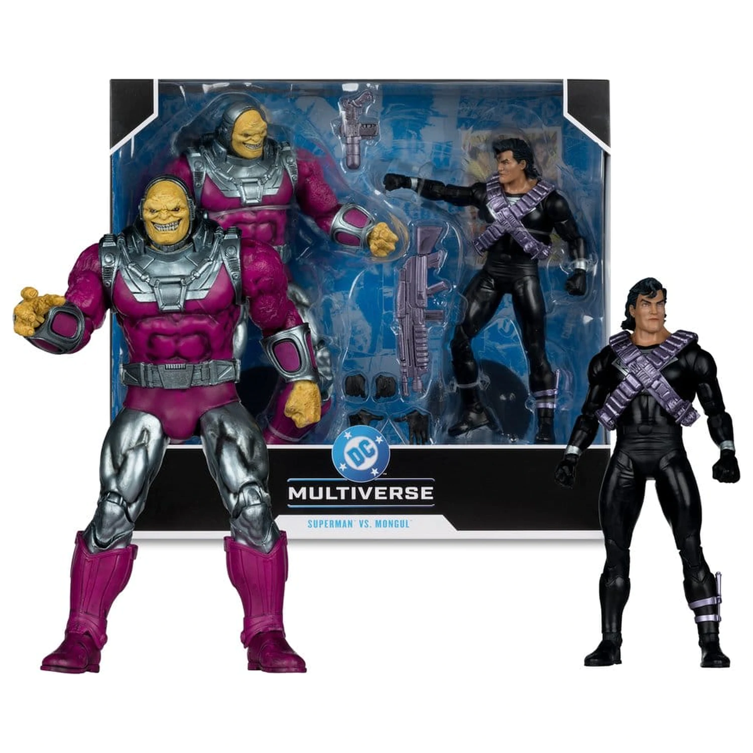 DC Multiverse Megafig 2 db-os akciófigura csomag Mongul vs Superman (Return of Superman) termékfotó