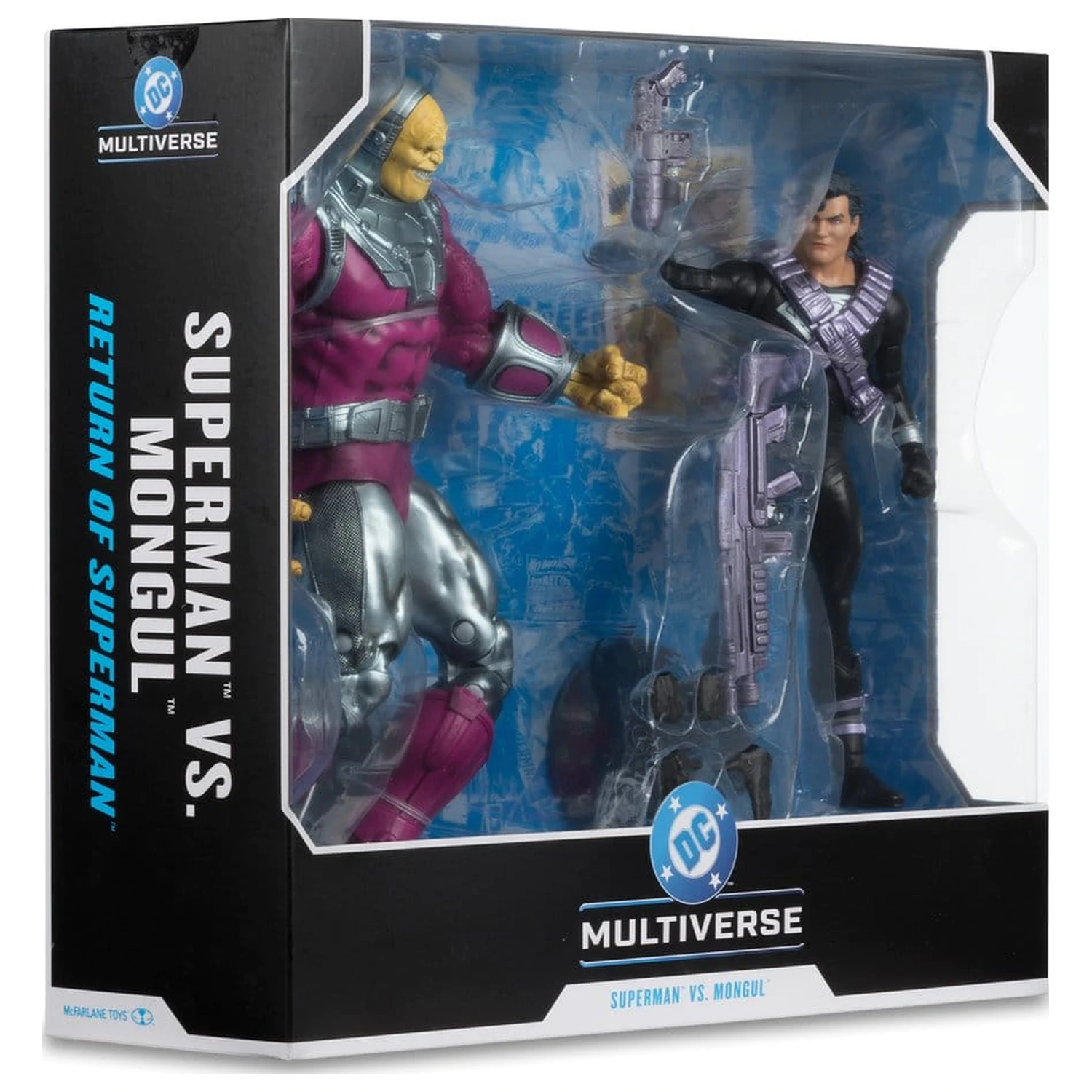 DC Multiverse Megafig 2 db-os akciófigura csomag Mongul vs Superman (Return of Superman) termékfotó