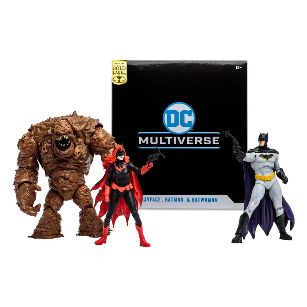 DC Multiverse Multipack Clayface, Batman & Batwoman (DC Rebirth) (Gold Label) akciófigura csomag 18 cm termékfotó