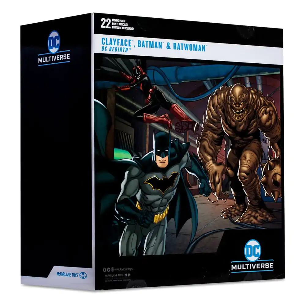 DC Multiverse Multipack Clayface, Batman & Batwoman (DC Rebirth) (Gold Label) akciófigura csomag 18 cm termékfotó