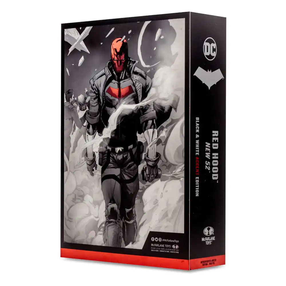 DC Multiverse Red Hood (The New 52) Black &amp; White Accent Edition (Gold Label) akciófigura 18 cm termékfotó