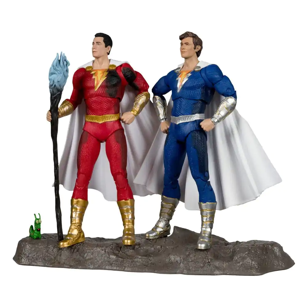 DC Multiverse Shazam (Battle Damage) & Freddie Freeman (Gold Label) 2 db-os akciófigura csomag 18 cm termékfotó