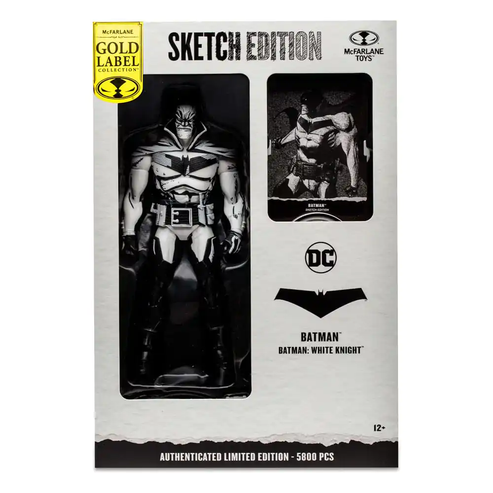 DC Multiverse Sketch Edition Batman (Batman: White Knight) (Gold Label) akciófigura 18 cm termékfotó