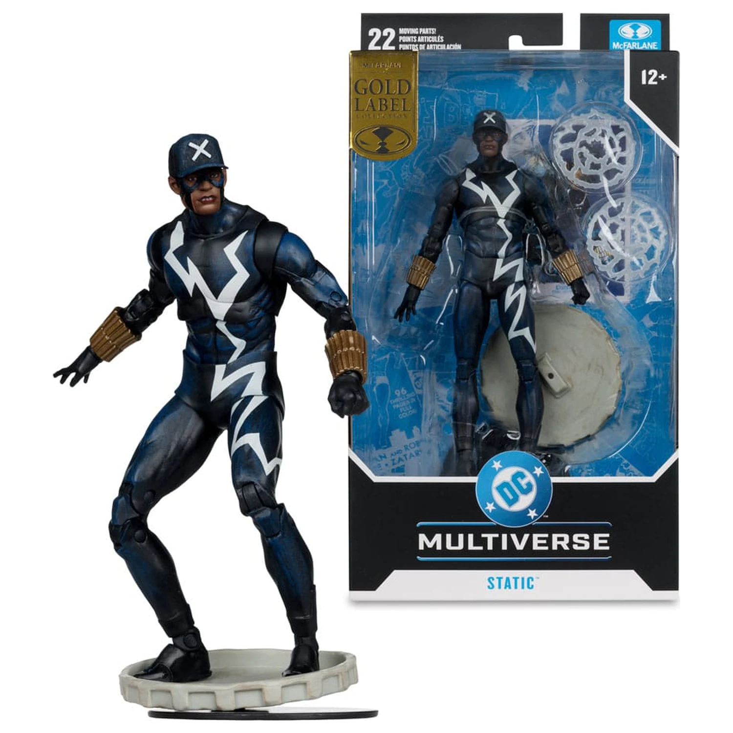 DC Multiverse Static Shock (Trial by Fire) (Gold Label) akciófigura 18 cm termékfotó