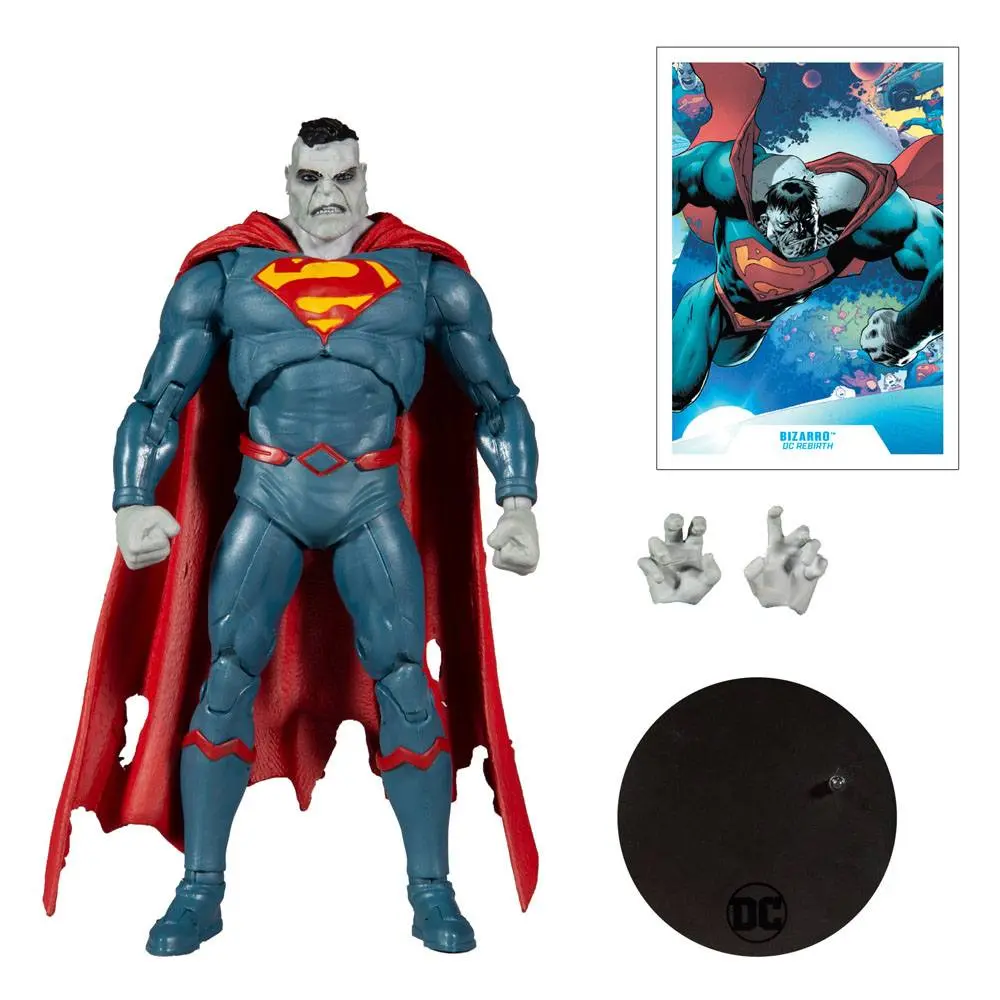 DC Multiverse Superman Bizarro (DC Rebirth) akciófigura 18 cm termékfotó