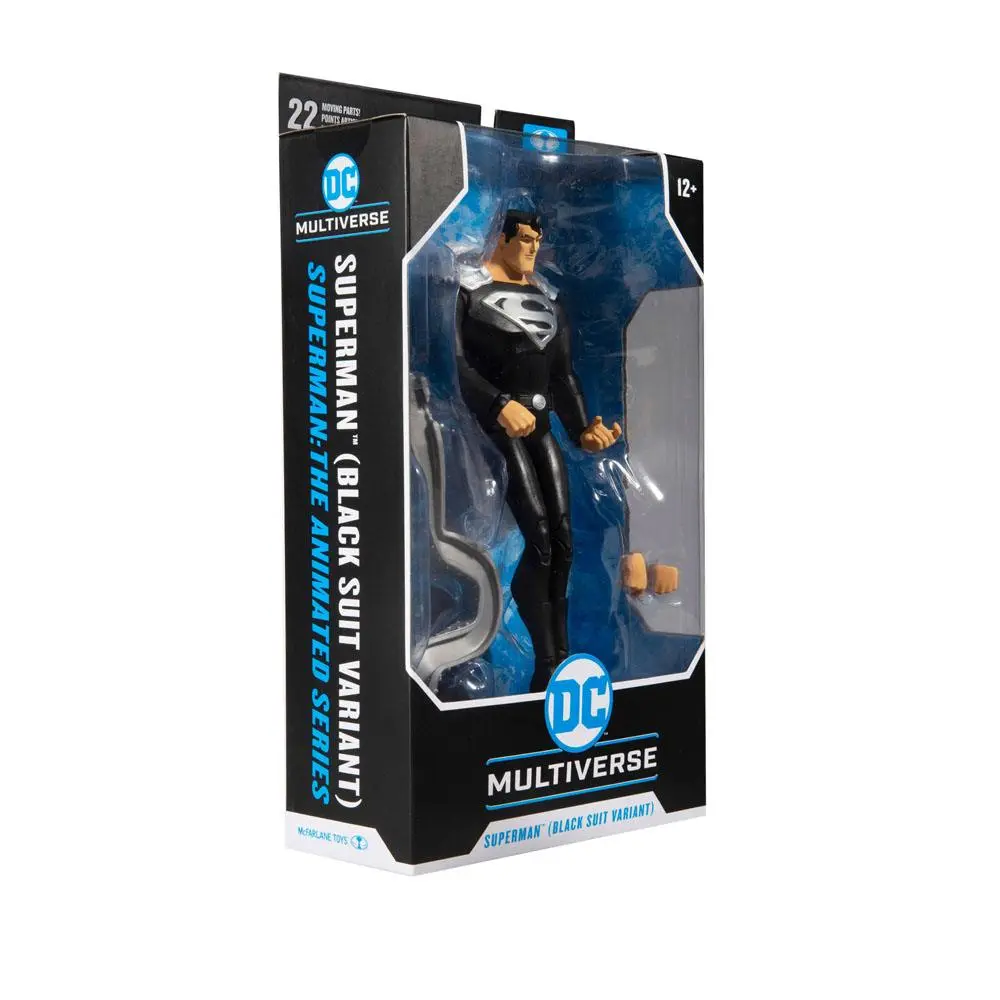 DC Multiverse Superman Black Suit Variant (Superman: The Animated Series) akciófigura 18 cm termékfotó