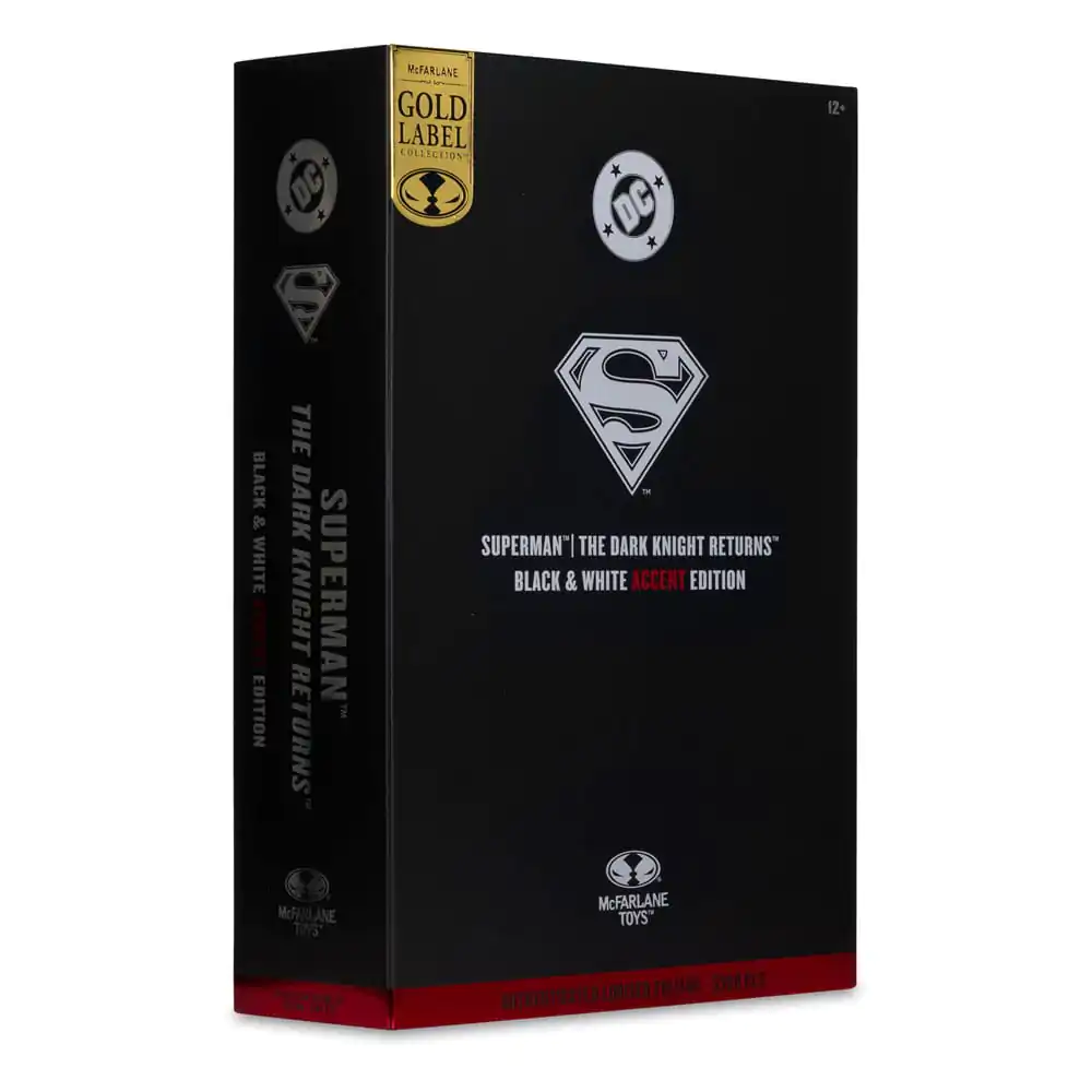 DC Multiverse Superman (The Dark Knight Returns) (Black & White Accent Edition) (Gold Label) akciófigura 18 cm termékfotó