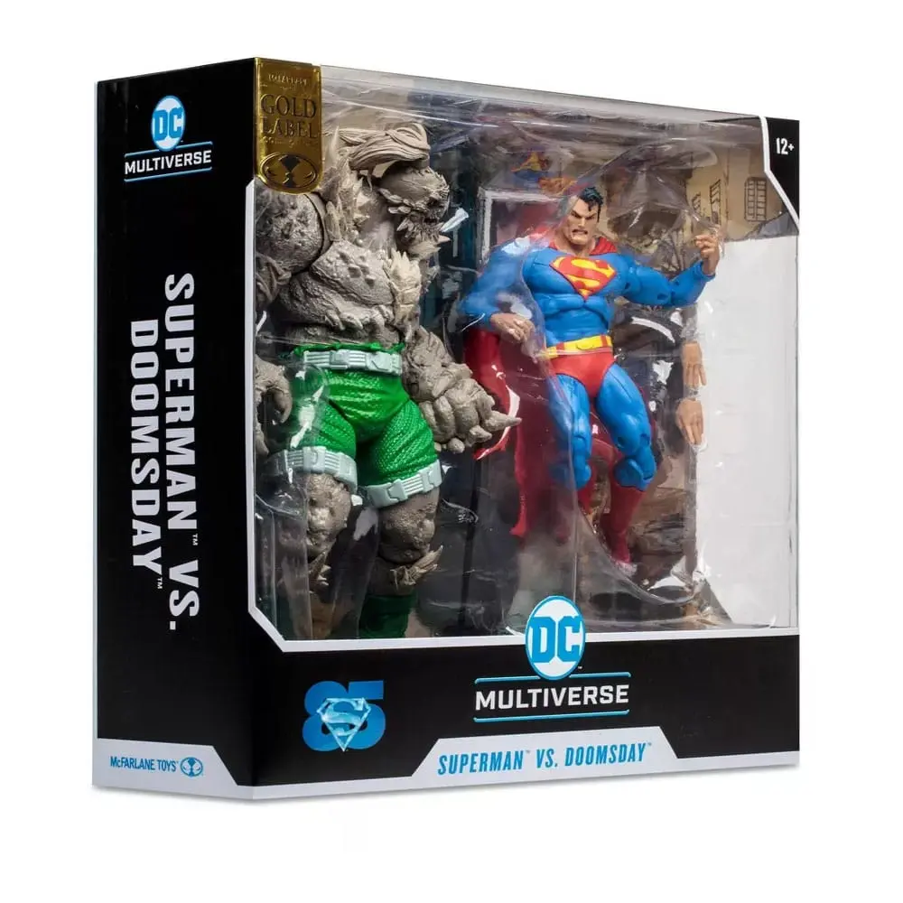 DC Multiverse Superman vs Doomsday (Gold Label) akciófigurák 18 cm termékfotó