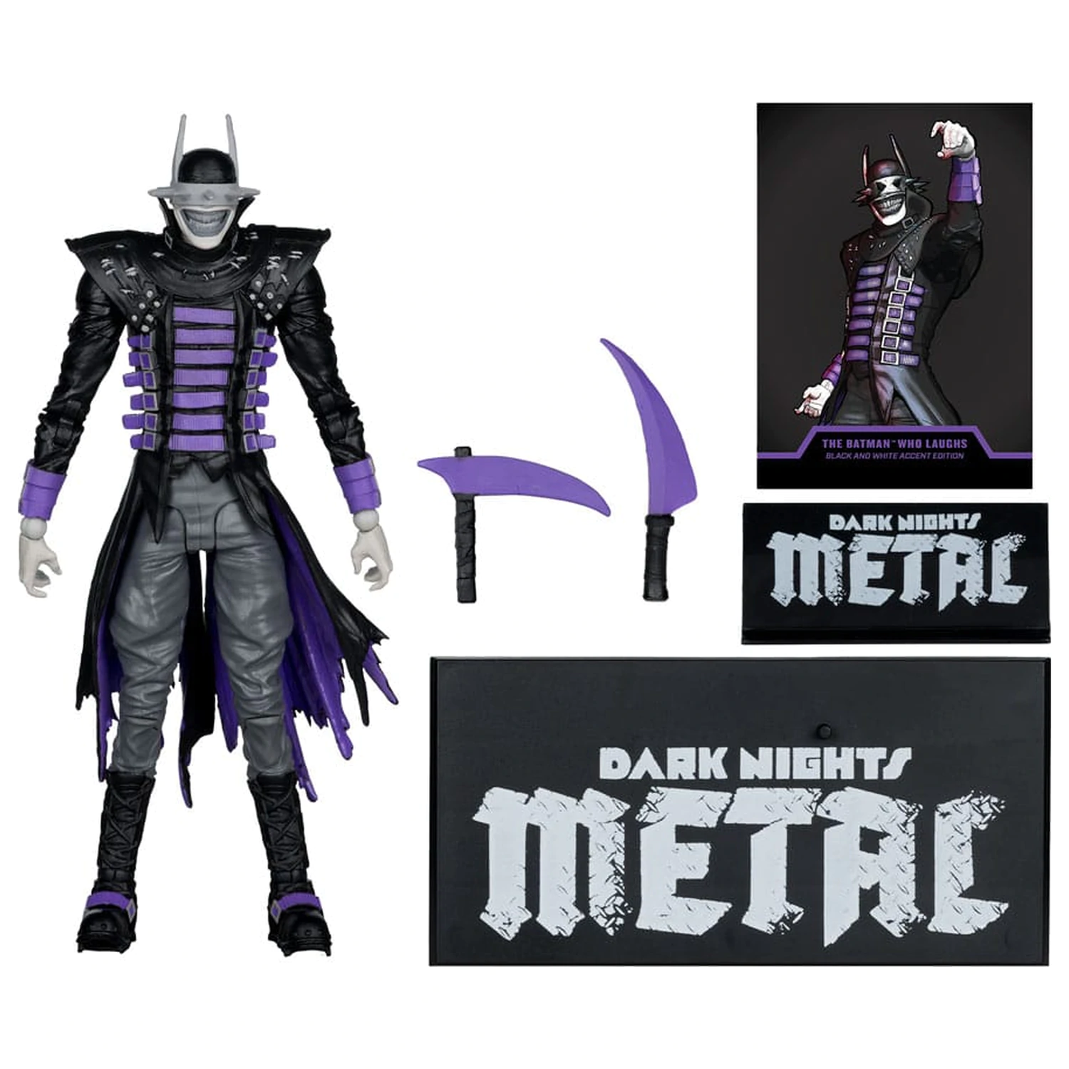 DC Multiverse  The Batman Who Laughs (B&W with accent) (Gold Label) akciófigura18 cm termékfotó