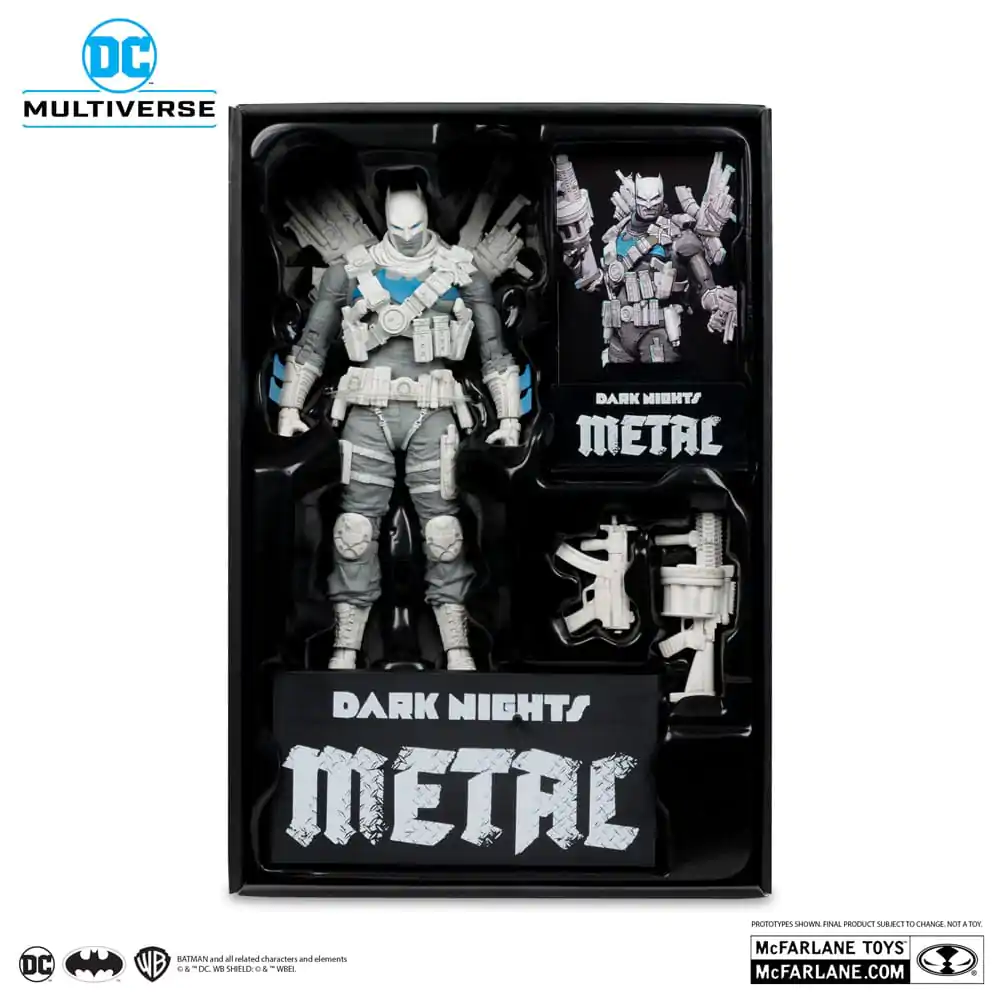 DC Multiverse The Grim Knight (Dark Nights Metal) (Black & White Accent Edition) (Gold Label) akciófigura 18 cm termékfotó