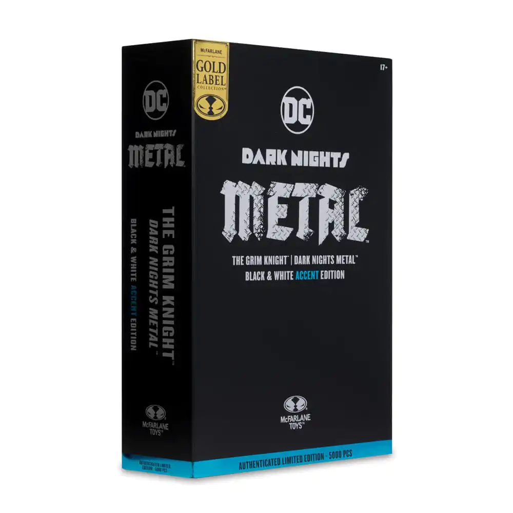 DC Multiverse The Grim Knight (Dark Nights Metal) (Black & White Accent Edition) (Gold Label) akciófigura 18 cm termékfotó
