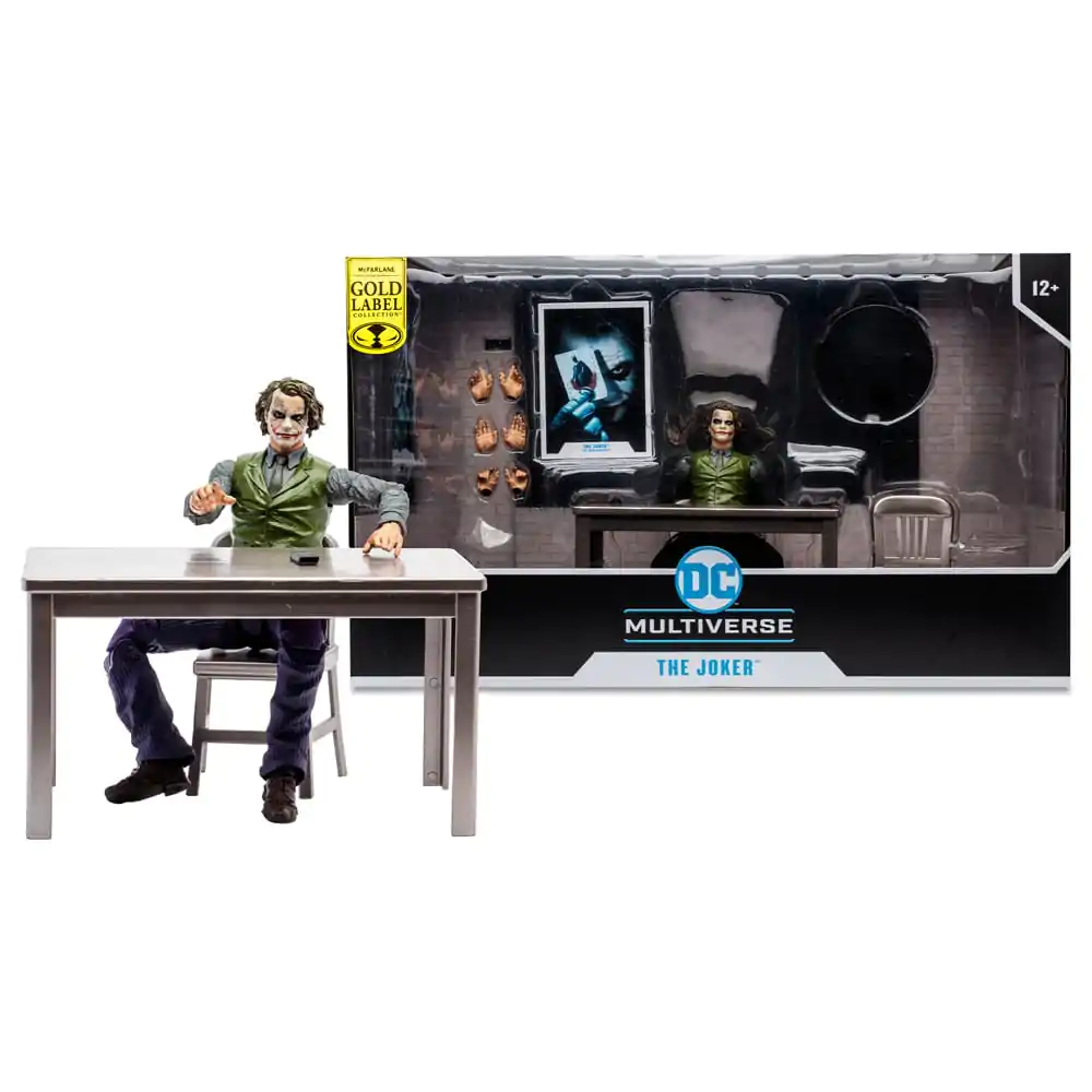 DC Multiverse The Joker (Jail Cell Variant) (The Dark Knight) (Gold Label) akciófigura 18 cm termékfotó