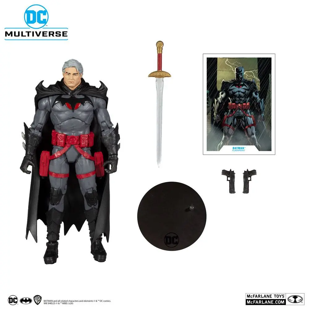 DC Multiverse Thomas Wayne Flashpoint Batman (Unmasked) akciófigura 18 cm termékfotó