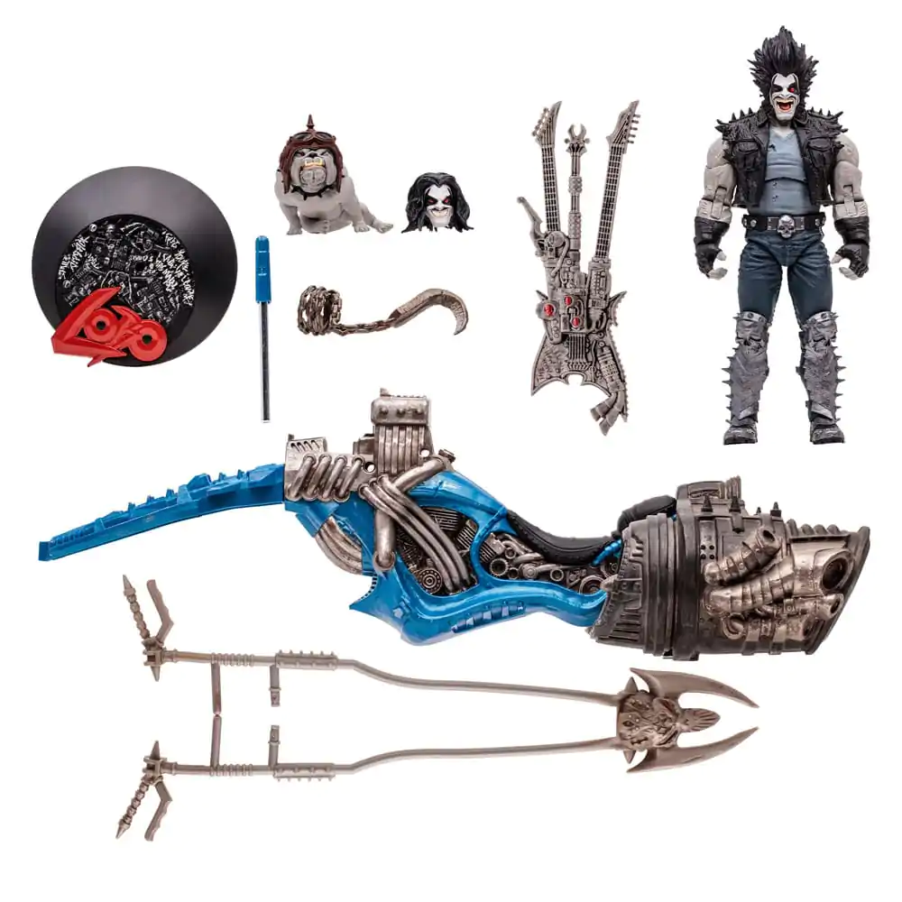 DC Multiverse Vehicles Lobo with Spacehog figura és jármű (Gold Label) termékfotó