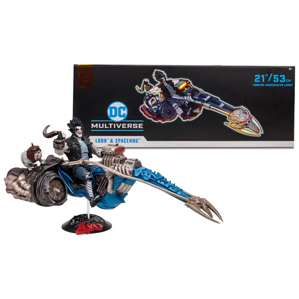 DC Multiverse Vehicles Lobo with Spacehog figura és jármű (Gold Label) termékfotó