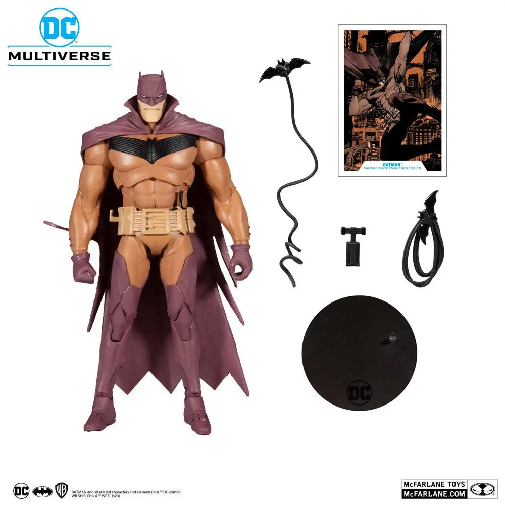 DC Multiverse White Knight Batman (Red Variant) akciófigura 18 cm termékfotó