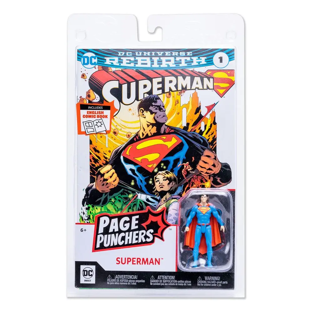 DC Page Punchers Superman (Rebirth) akciófigura 8 cm termékfotó